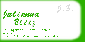 julianna blitz business card